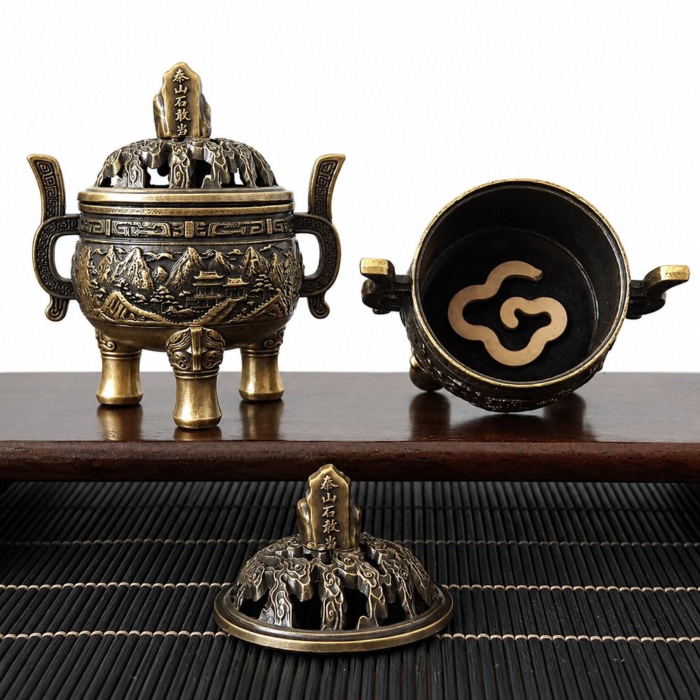 Incense Cone Holder - Brûleur d'encens rétro de style chinois