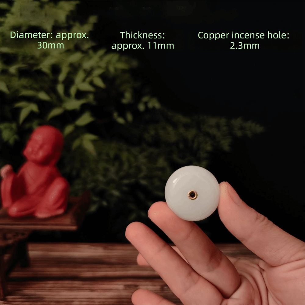 Incense Cone Holder - Porte-encens miniature en imitation jade, espace